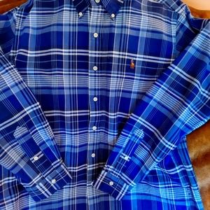 Ralph Lauren Blue Plaid Shirt